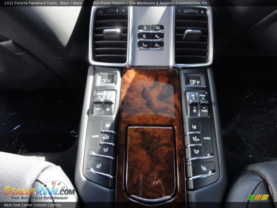 Back Seat Center Console Controls - 2012 Porsche Panamera