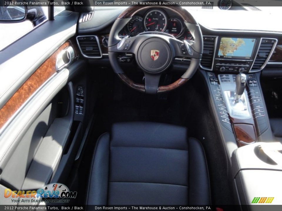 2012 Porsche Panamera Turbo Black / Black Photo #32