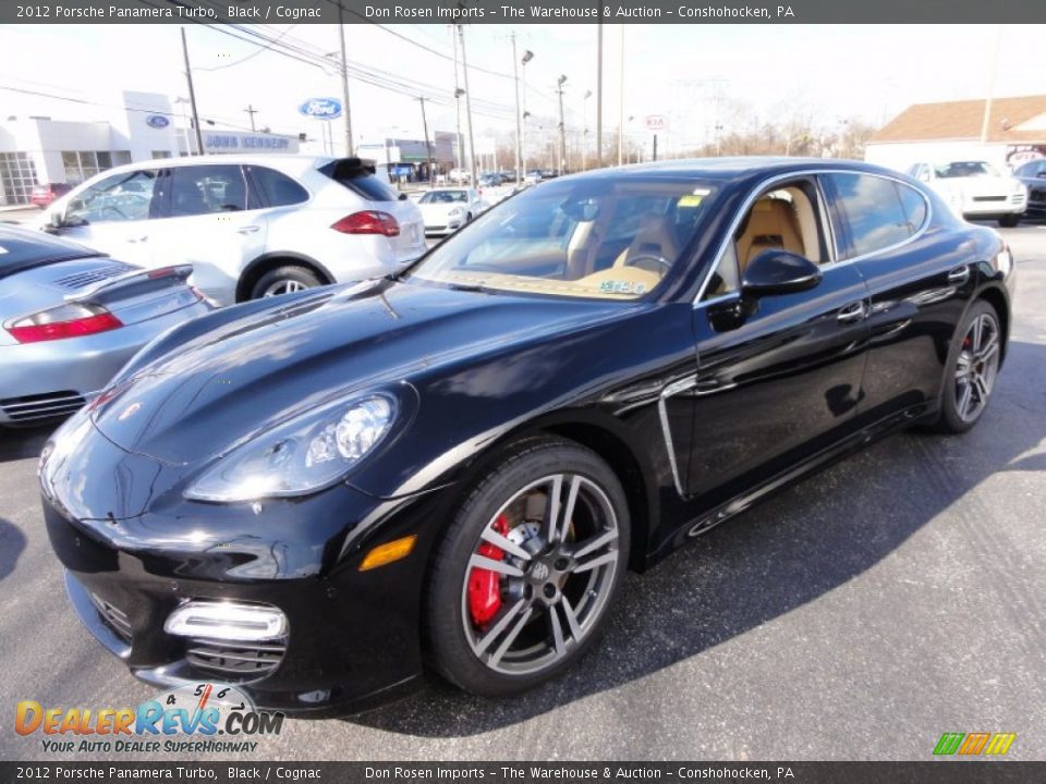 Front 3/4 View of 2012 Porsche Panamera Turbo Photo #2