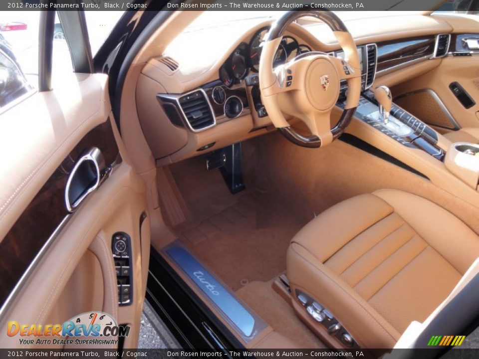 Cognac Interior - 2012 Porsche Panamera Turbo Photo #10