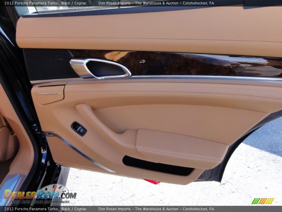 2012 Porsche Panamera Turbo Black / Cognac Photo #25