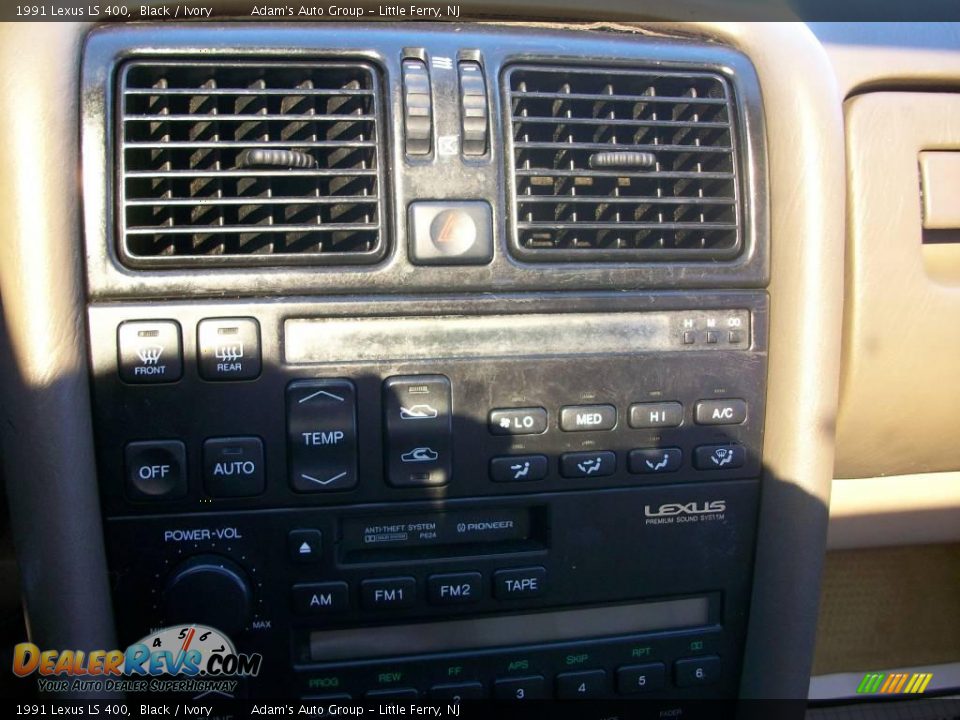 1991 Lexus LS 400 Black / Ivory Photo #9