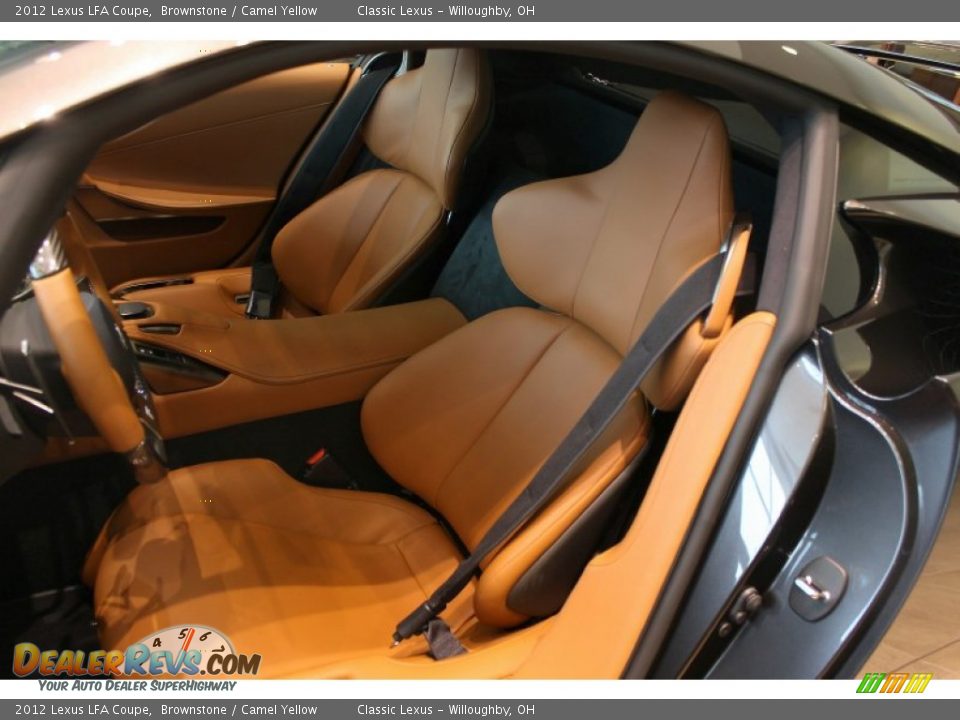 Camel Yellow Interior - 2012 Lexus LFA Coupe Photo #11