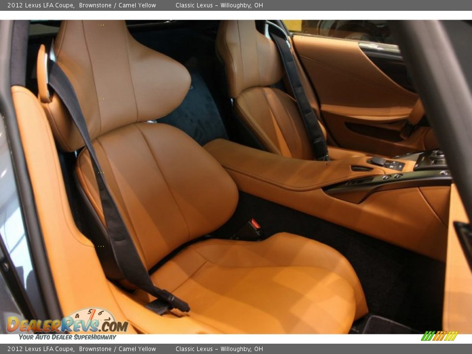 Camel Yellow Interior - 2012 Lexus LFA Coupe Photo #17