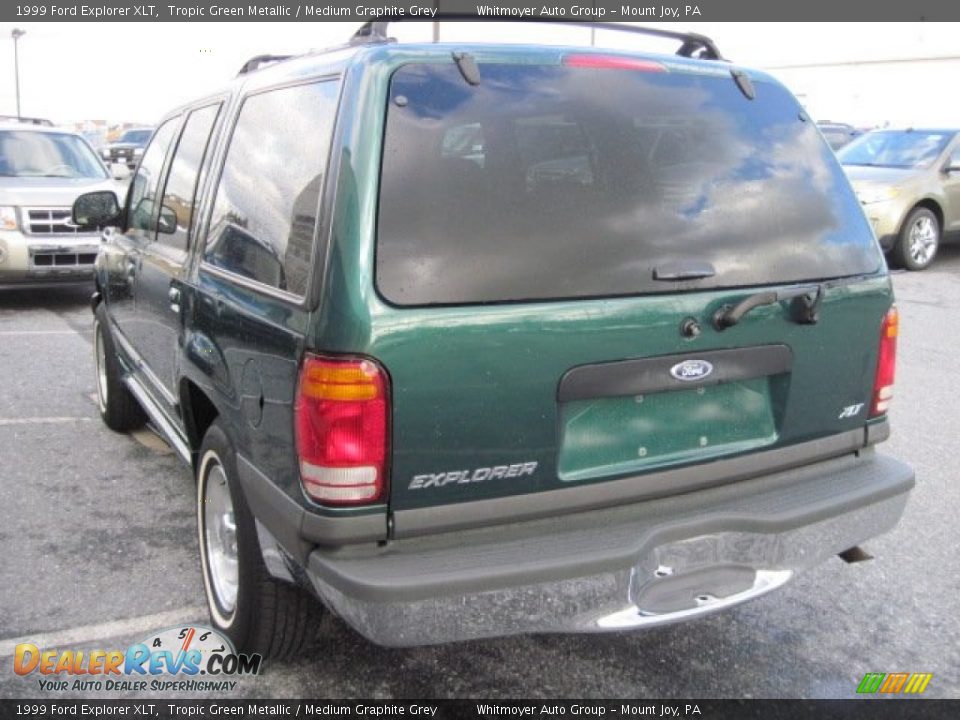 1999 Ford Explorer XLT Tropic Green Metallic / Medium Graphite Grey Photo #8