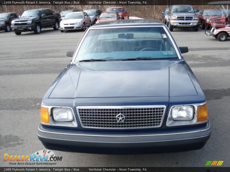 1988 Plymouth Reliant K America Twilight Blue / Blue Photo #2