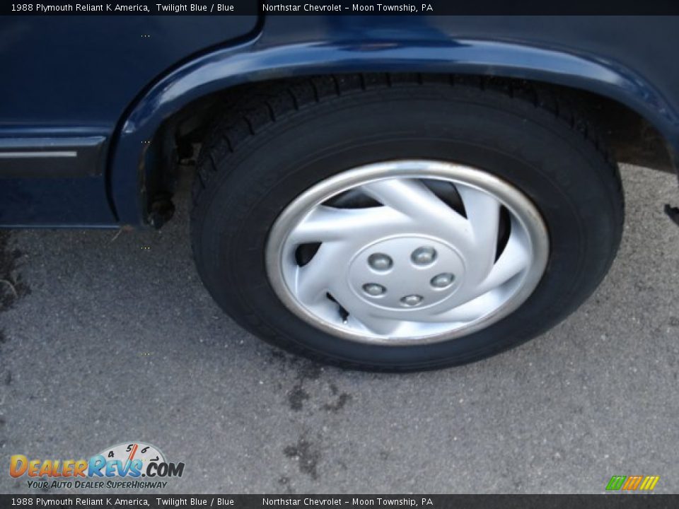 1988 Plymouth Reliant K America Twilight Blue / Blue Photo #7