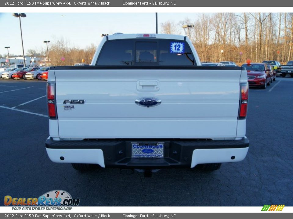 2012 Ford F150 FX4 SuperCrew 4x4 Oxford White / Black Photo #4