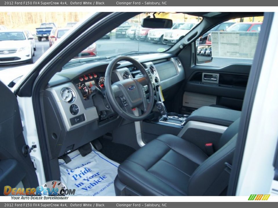 2012 Ford F150 FX4 SuperCrew 4x4 Oxford White / Black Photo #23