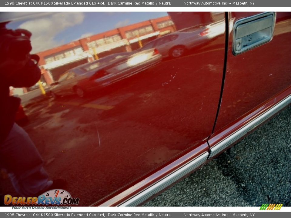 1998 Chevrolet C/K K1500 Silverado Extended Cab 4x4 Dark Carmine Red Metallic / Neutral Photo #30