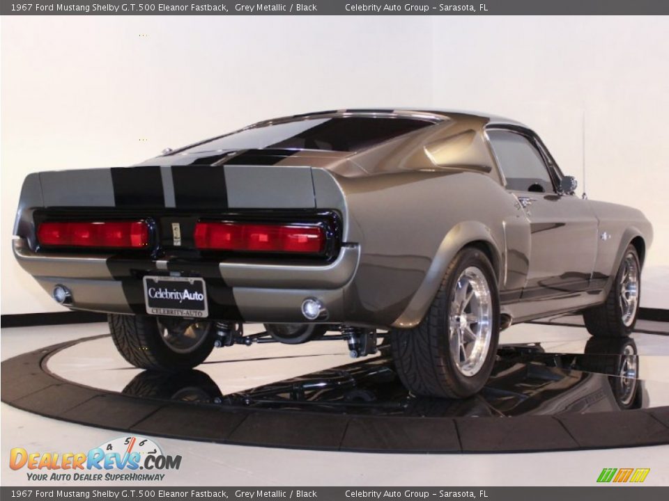 1967 Ford Mustang Shelby G.T.500 Eleanor Fastback Grey Metallic / Black Photo #8