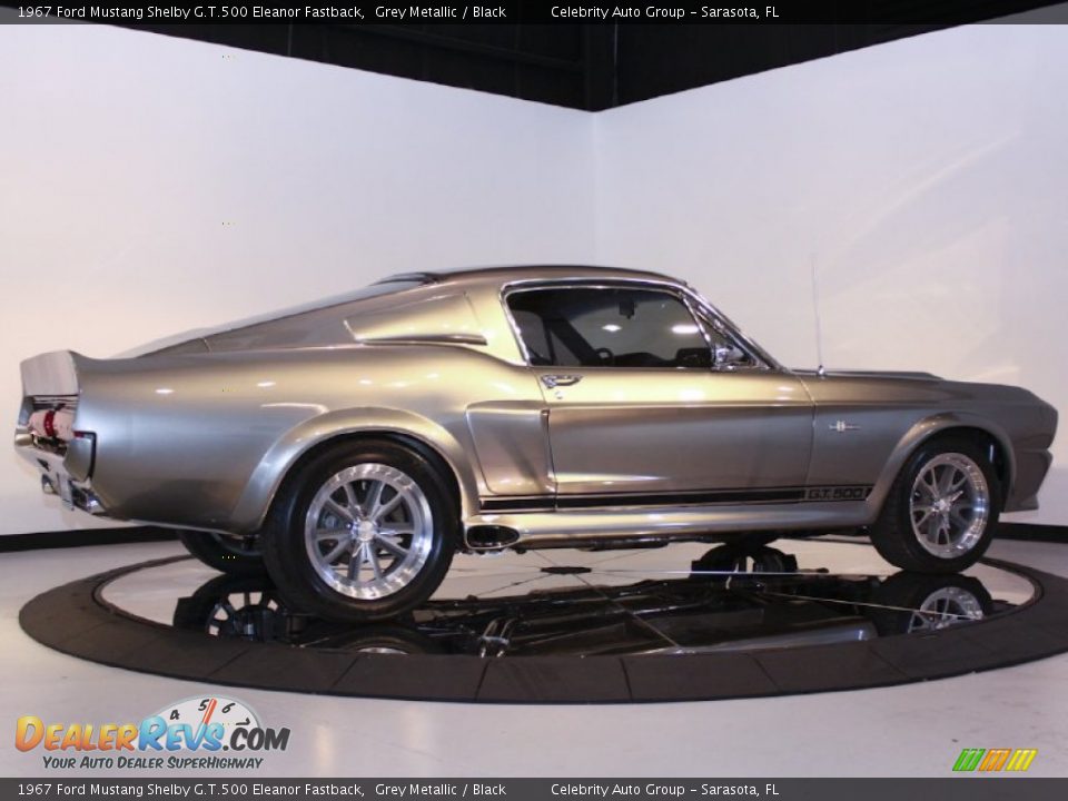1967 Ford Mustang Shelby G.T.500 Eleanor Fastback Grey Metallic / Black Photo #9