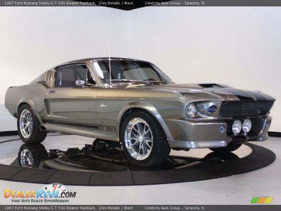 1967 Ford Mustang Shelby G.T.500 Eleanor Fastback Grey Metallic / Black Photo #11