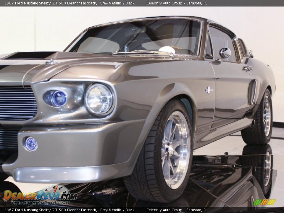 1967 Ford Mustang Shelby G.T.500 Eleanor Fastback Grey Metallic / Black Photo #16
