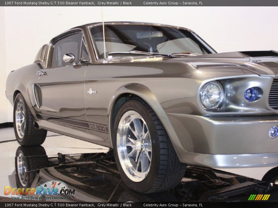 1967 Ford Mustang Shelby G.T.500 Eleanor Fastback Grey Metallic / Black Photo #17