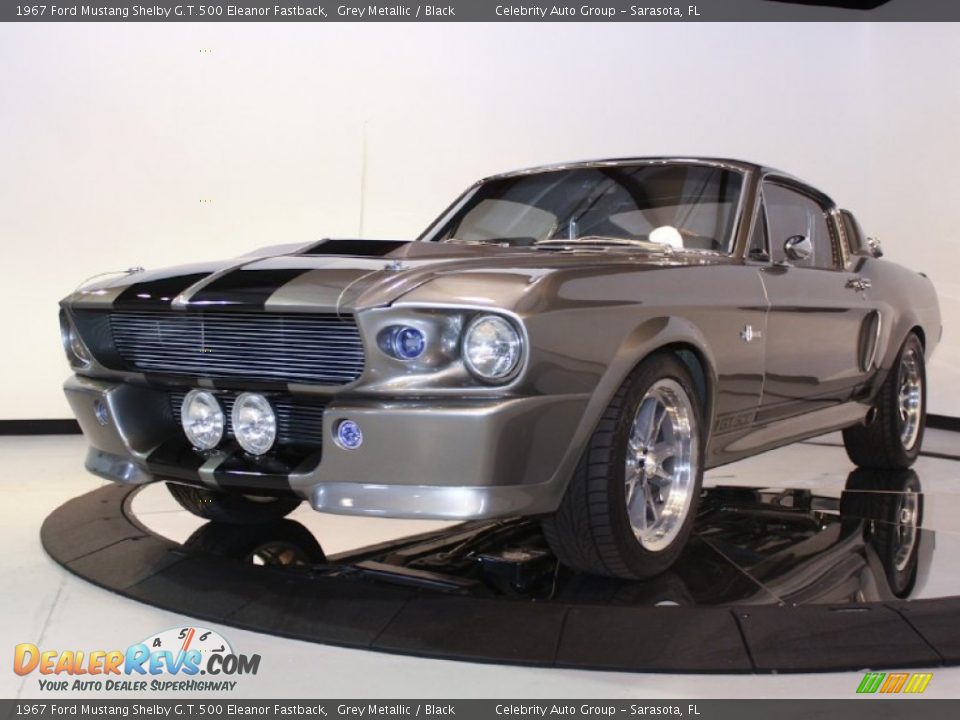1967 Ford Mustang Shelby G.T.500 Eleanor Fastback Grey Metallic / Black Photo #22