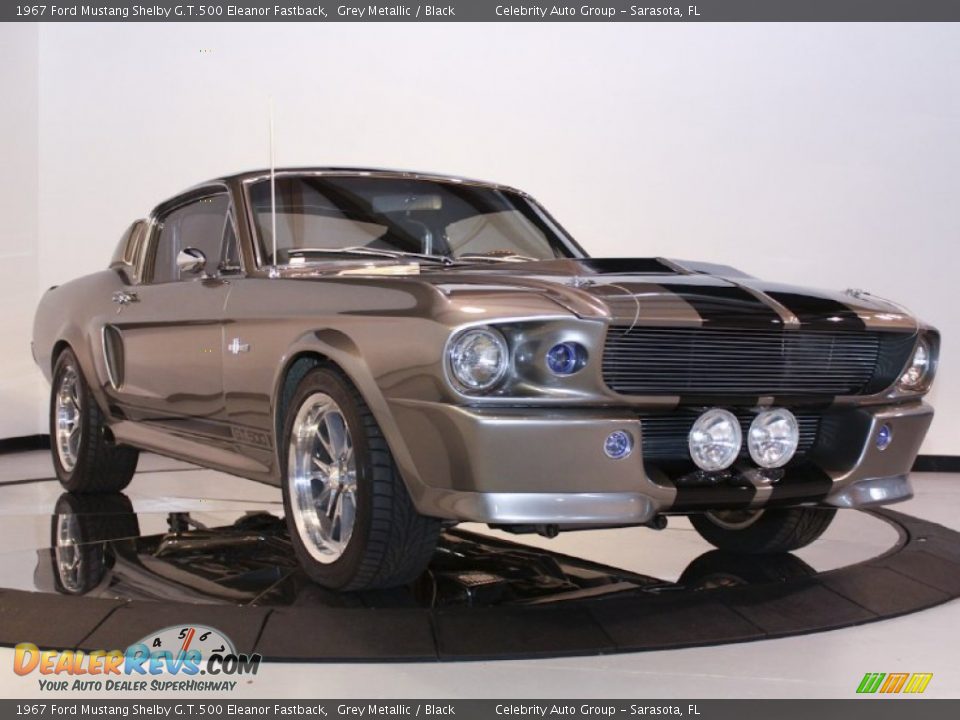 1967 Ford Mustang Shelby G.T.500 Eleanor Fastback Grey Metallic / Black Photo #23