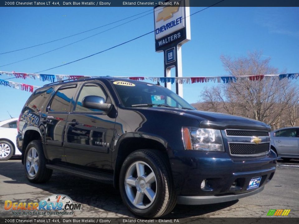 2008 Chevrolet Tahoe LT 4x4 Dark Blue Metallic / Ebony Photo #3