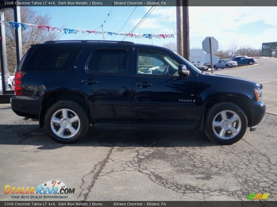 2008 Chevrolet Tahoe LT 4x4 Dark Blue Metallic / Ebony Photo #4
