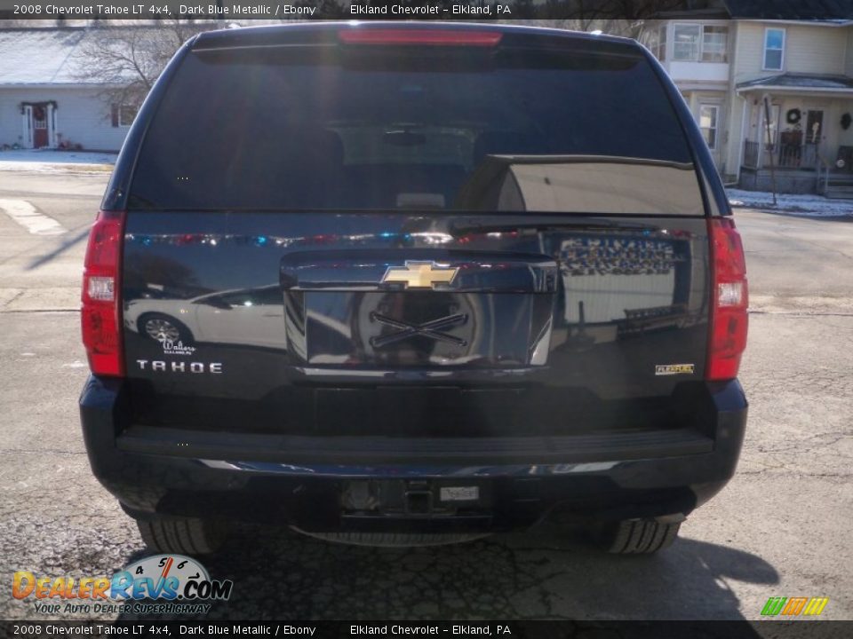 2008 Chevrolet Tahoe LT 4x4 Dark Blue Metallic / Ebony Photo #6