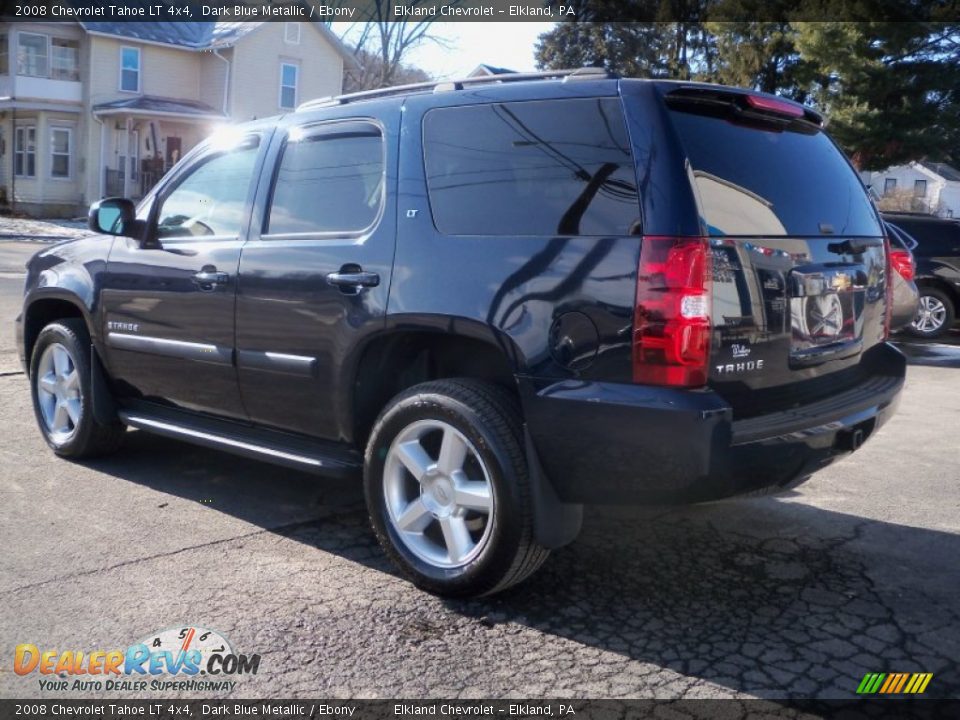 2008 Chevrolet Tahoe LT 4x4 Dark Blue Metallic / Ebony Photo #7