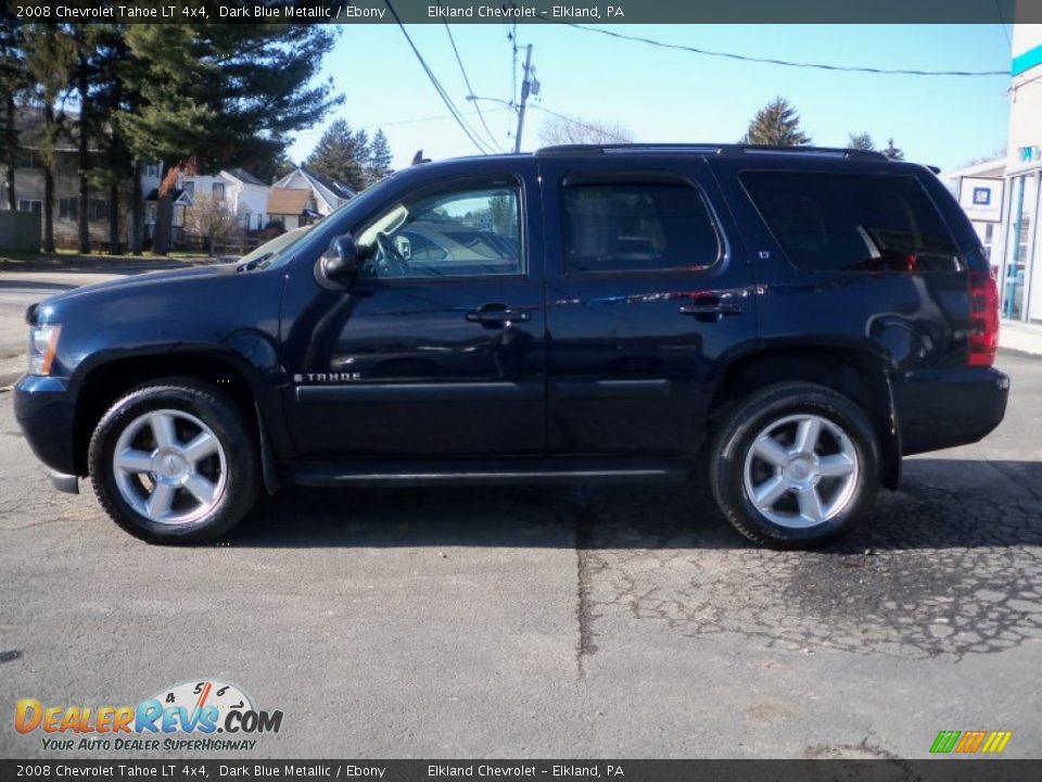 2008 Chevrolet Tahoe LT 4x4 Dark Blue Metallic / Ebony Photo #8