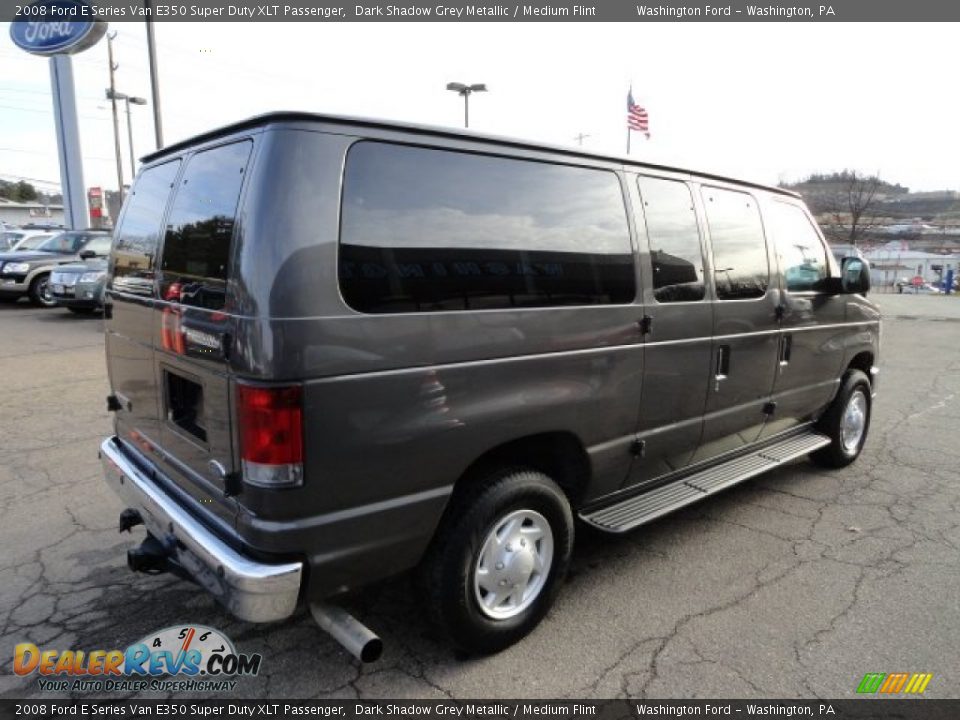 2008 Ford E Series Van E350 Super Duty XLT Passenger Dark Shadow Grey Metallic / Medium Flint Photo #5