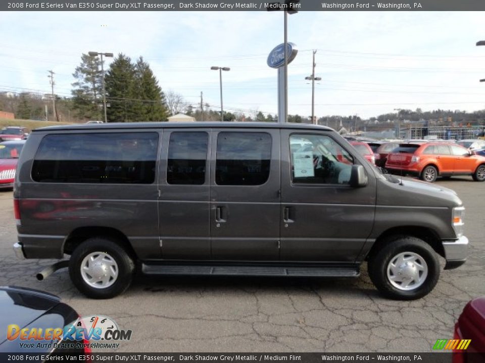 Dark Shadow Grey Metallic 2008 Ford E Series Van E350 Super Duty XLT Passenger Photo #6