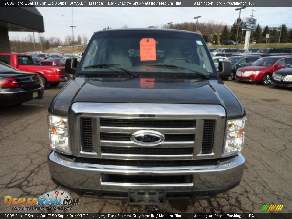 2008 Ford E Series Van E350 Super Duty XLT Passenger Dark Shadow Grey Metallic / Medium Flint Photo #8