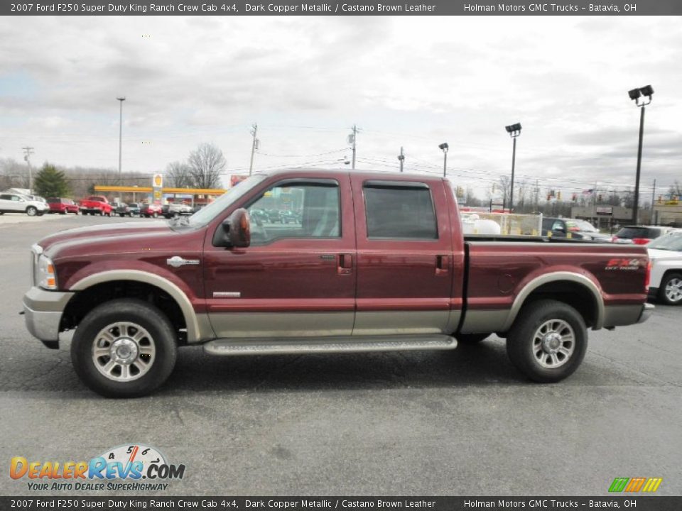 Dark Copper Metallic 2007 Ford F250 Super Duty King Ranch Crew Cab 4x4 Photo #4