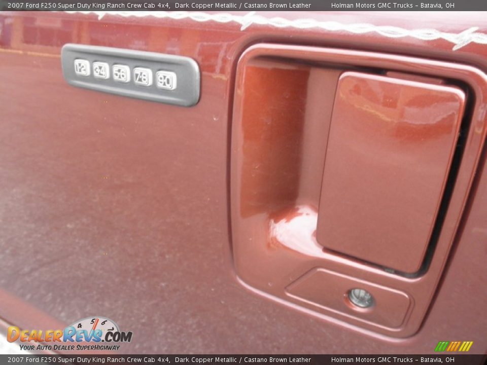2007 Ford F250 Super Duty King Ranch Crew Cab 4x4 Dark Copper Metallic / Castano Brown Leather Photo #7