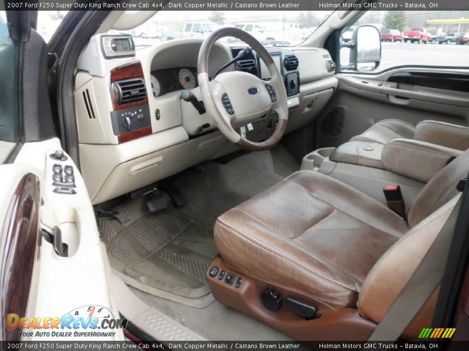 2007 Ford F250 Super Duty King Ranch Crew Cab 4x4 Dark Copper Metallic / Castano Brown Leather Photo #9