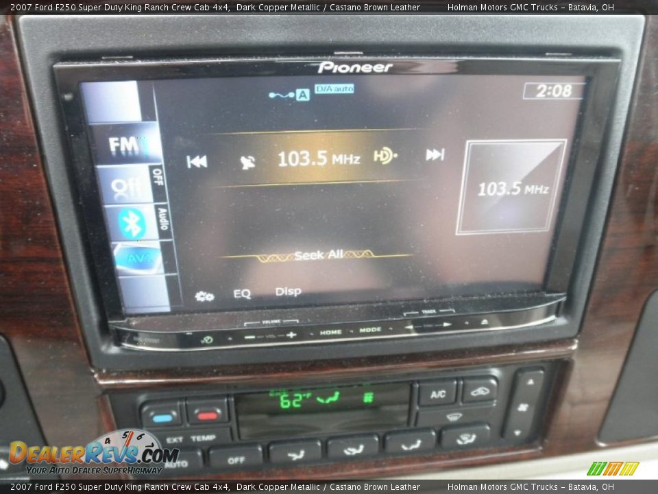 2007 Ford F250 Super Duty King Ranch Crew Cab 4x4 Dark Copper Metallic / Castano Brown Leather Photo #10