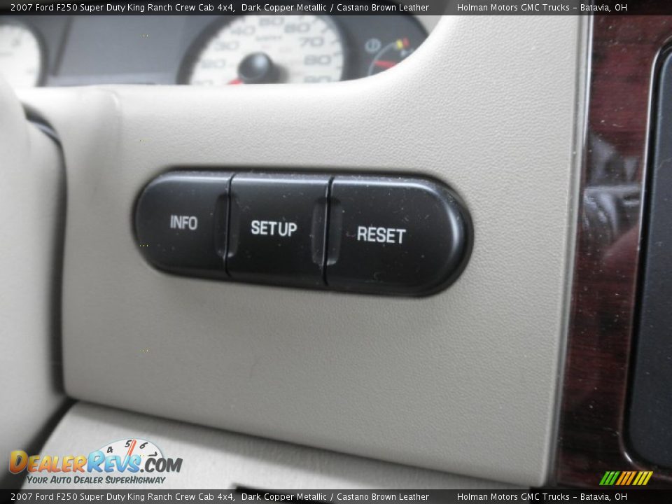 2007 Ford F250 Super Duty King Ranch Crew Cab 4x4 Dark Copper Metallic / Castano Brown Leather Photo #12