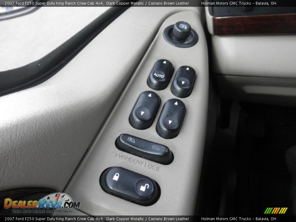 2007 Ford F250 Super Duty King Ranch Crew Cab 4x4 Dark Copper Metallic / Castano Brown Leather Photo #15