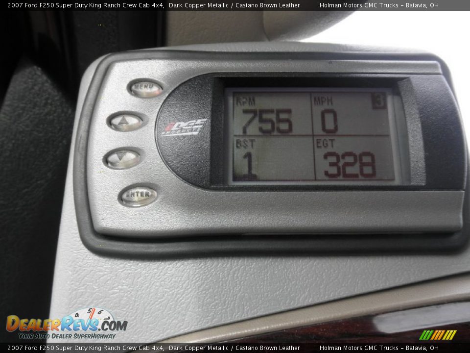 2007 Ford F250 Super Duty King Ranch Crew Cab 4x4 Dark Copper Metallic / Castano Brown Leather Photo #16