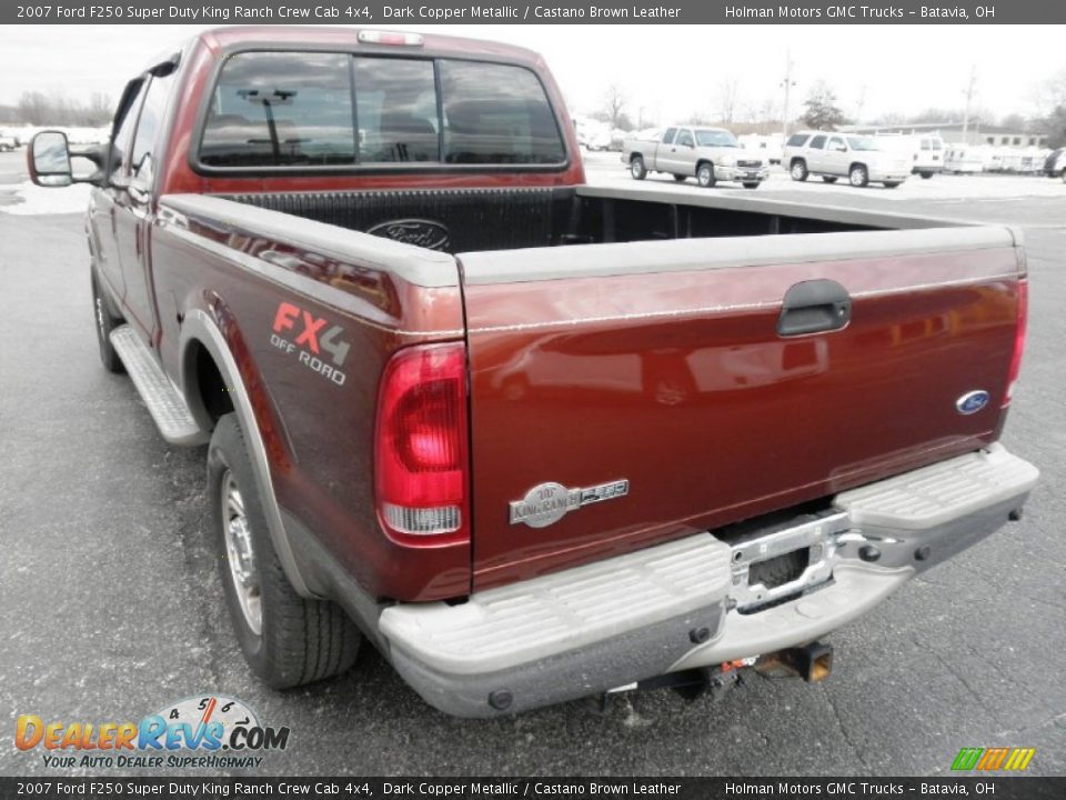 Dark Copper Metallic 2007 Ford F250 Super Duty King Ranch Crew Cab 4x4 Photo #21