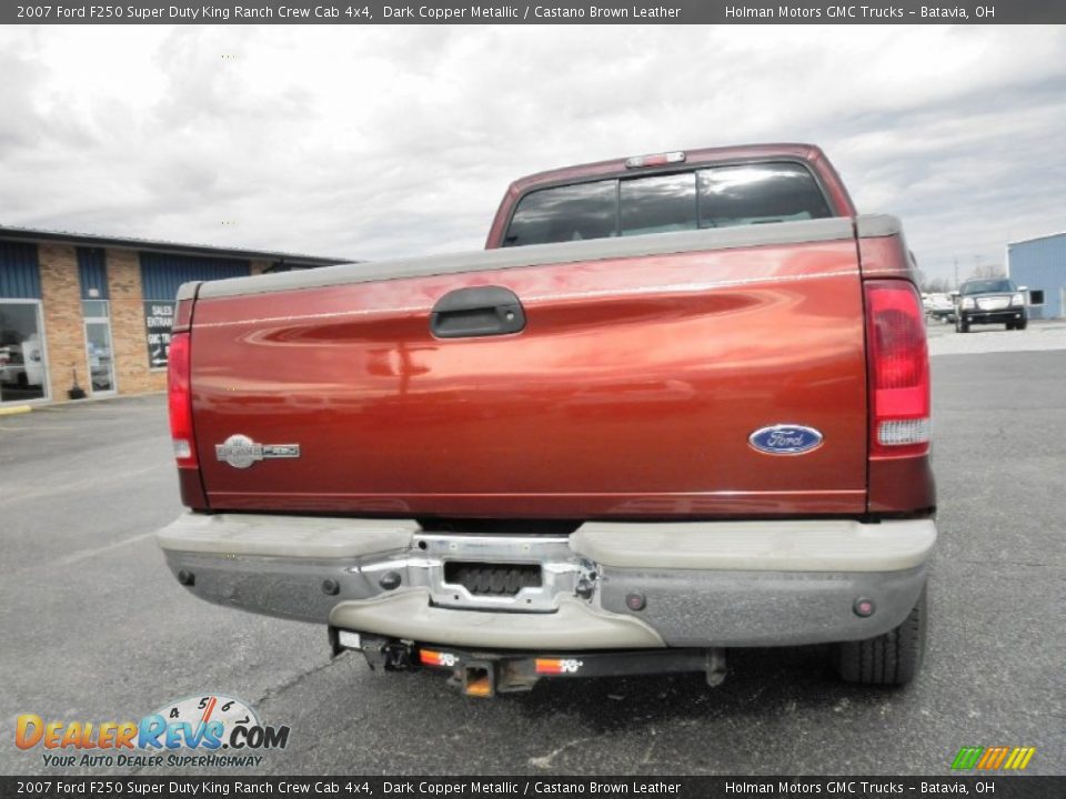 2007 Ford F250 Super Duty King Ranch Crew Cab 4x4 Dark Copper Metallic / Castano Brown Leather Photo #23