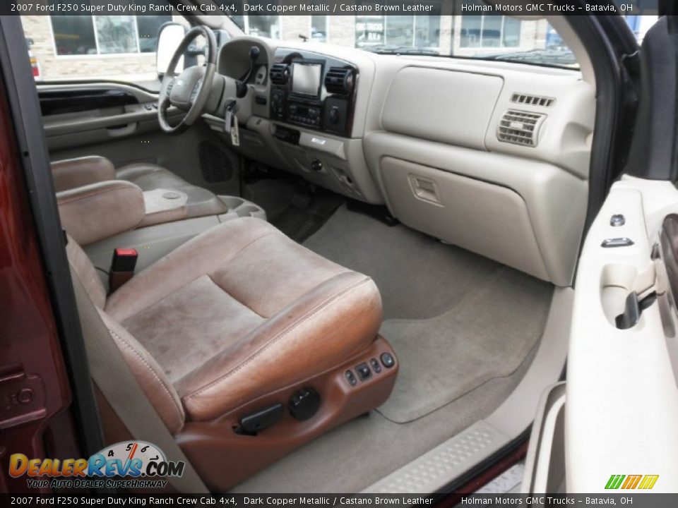 2007 Ford F250 Super Duty King Ranch Crew Cab 4x4 Dark Copper Metallic / Castano Brown Leather Photo #25
