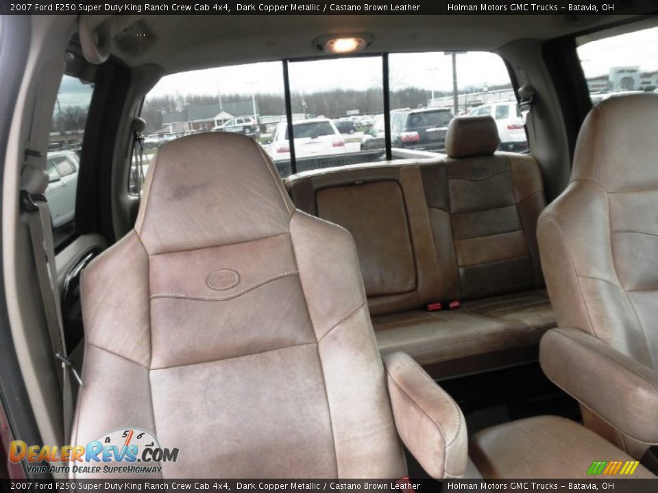 2007 Ford F250 Super Duty King Ranch Crew Cab 4x4 Dark Copper Metallic / Castano Brown Leather Photo #26