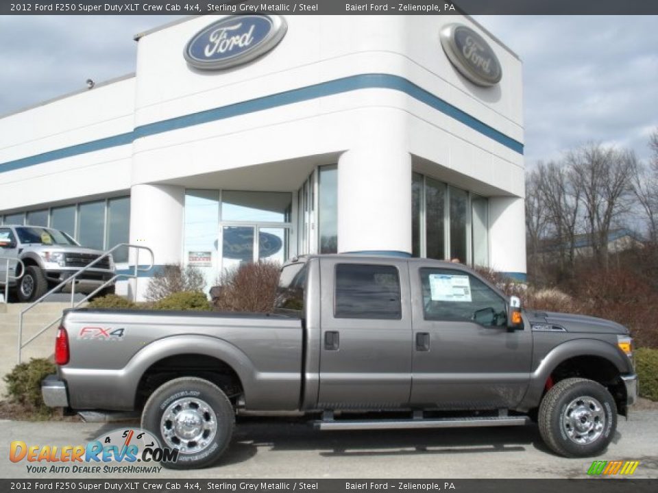 2012 Ford F250 Super Duty XLT Crew Cab 4x4 Sterling Grey Metallic / Steel Photo #1