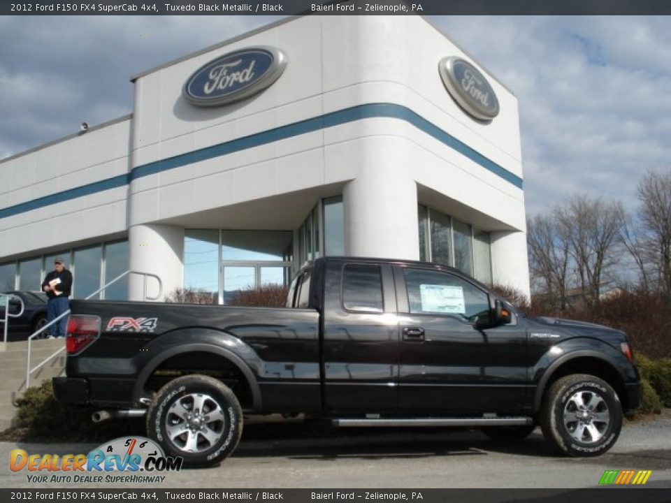 2012 Ford F150 FX4 SuperCab 4x4 Tuxedo Black Metallic / Black Photo #1