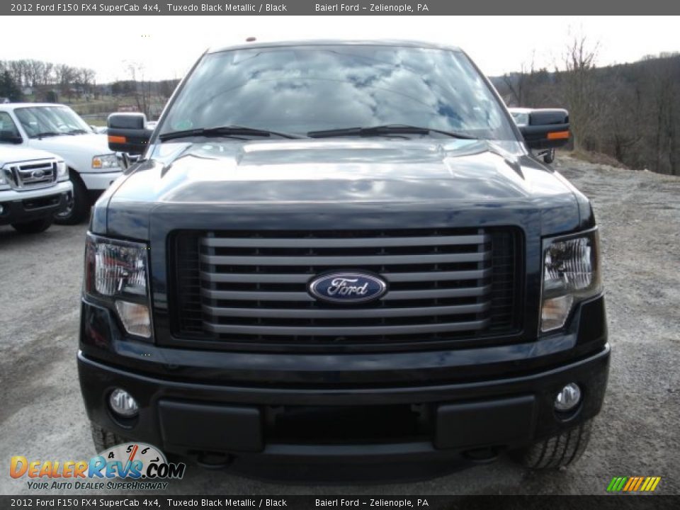 2012 Ford F150 FX4 SuperCab 4x4 Tuxedo Black Metallic / Black Photo #3