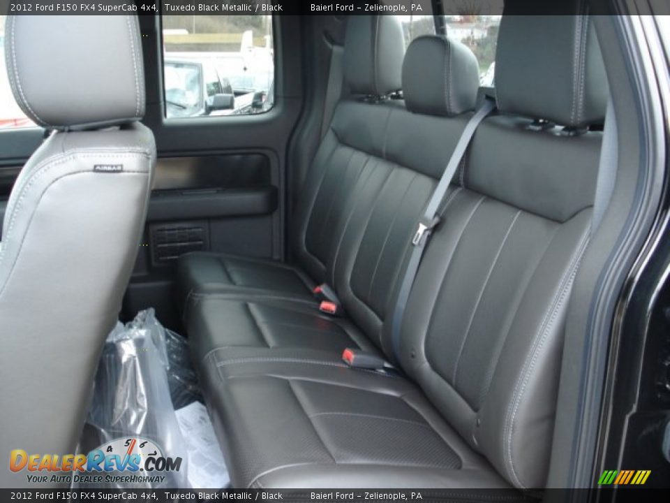 2012 Ford F150 FX4 SuperCab 4x4 Tuxedo Black Metallic / Black Photo #13