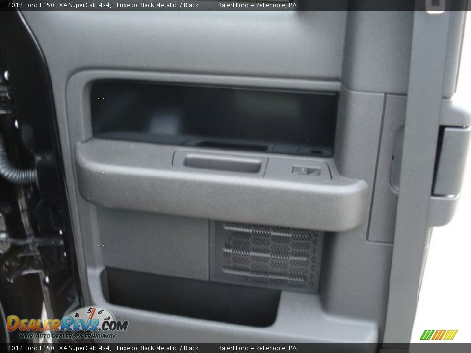 2012 Ford F150 FX4 SuperCab 4x4 Tuxedo Black Metallic / Black Photo #14