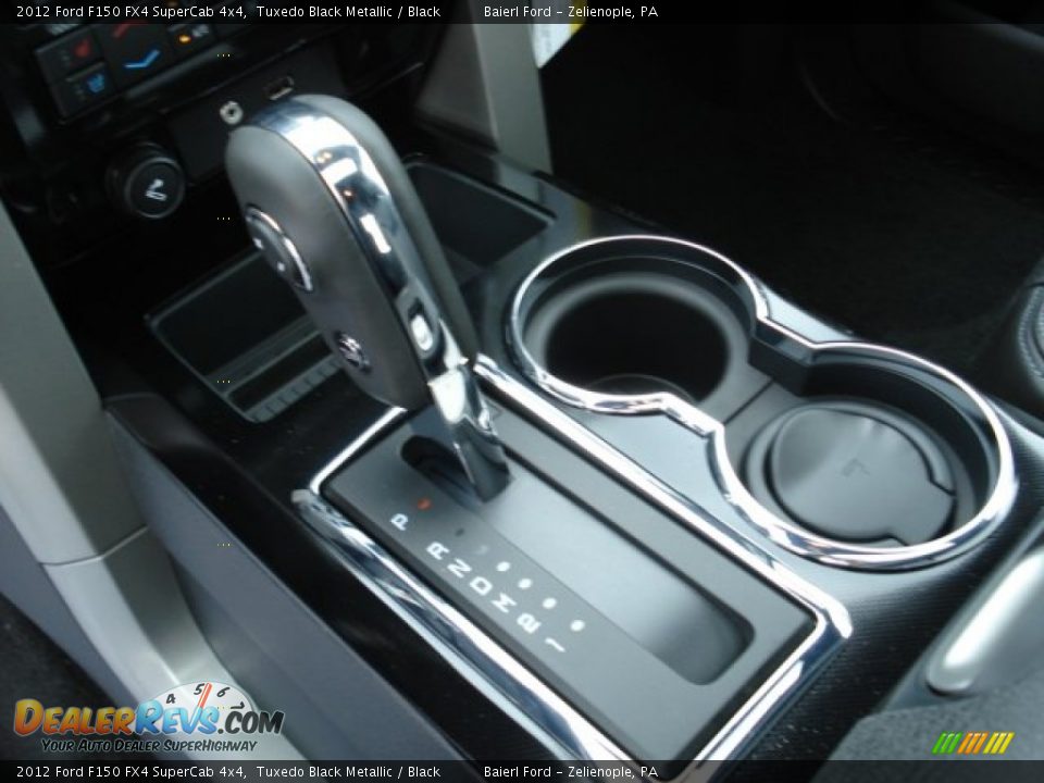 2012 Ford F150 FX4 SuperCab 4x4 Tuxedo Black Metallic / Black Photo #18
