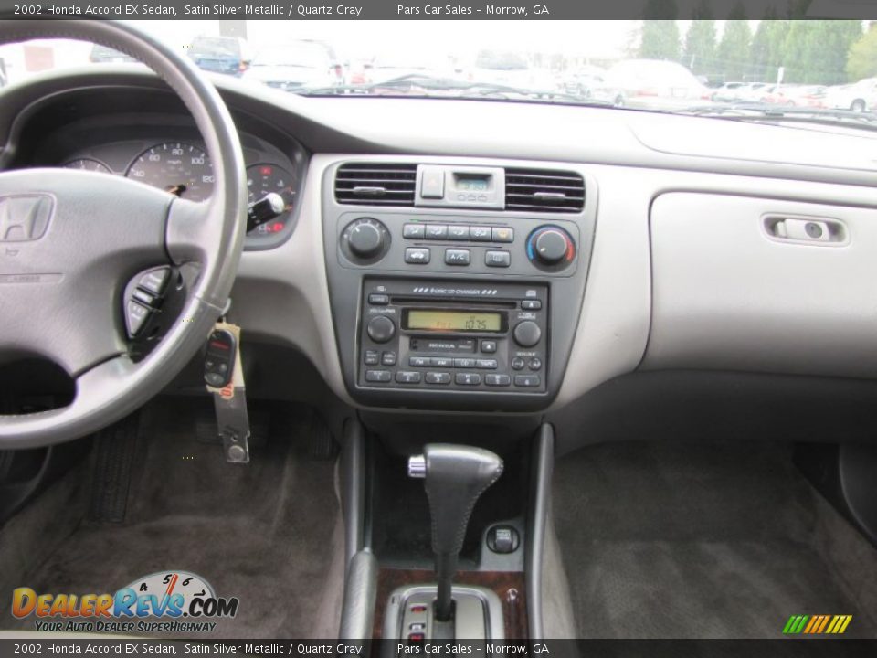 Quartz Gray Interior 2002 Honda Accord Ex Sedan Photo 11