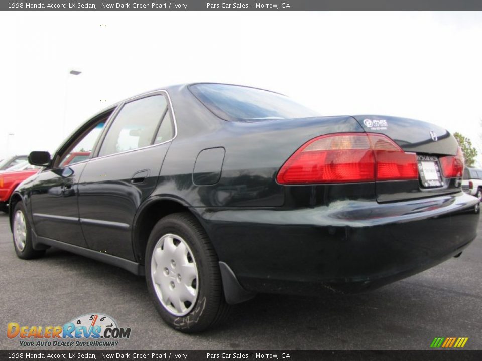 1998 Honda Accord LX Sedan New Dark Green Pearl / Ivory Photo #2