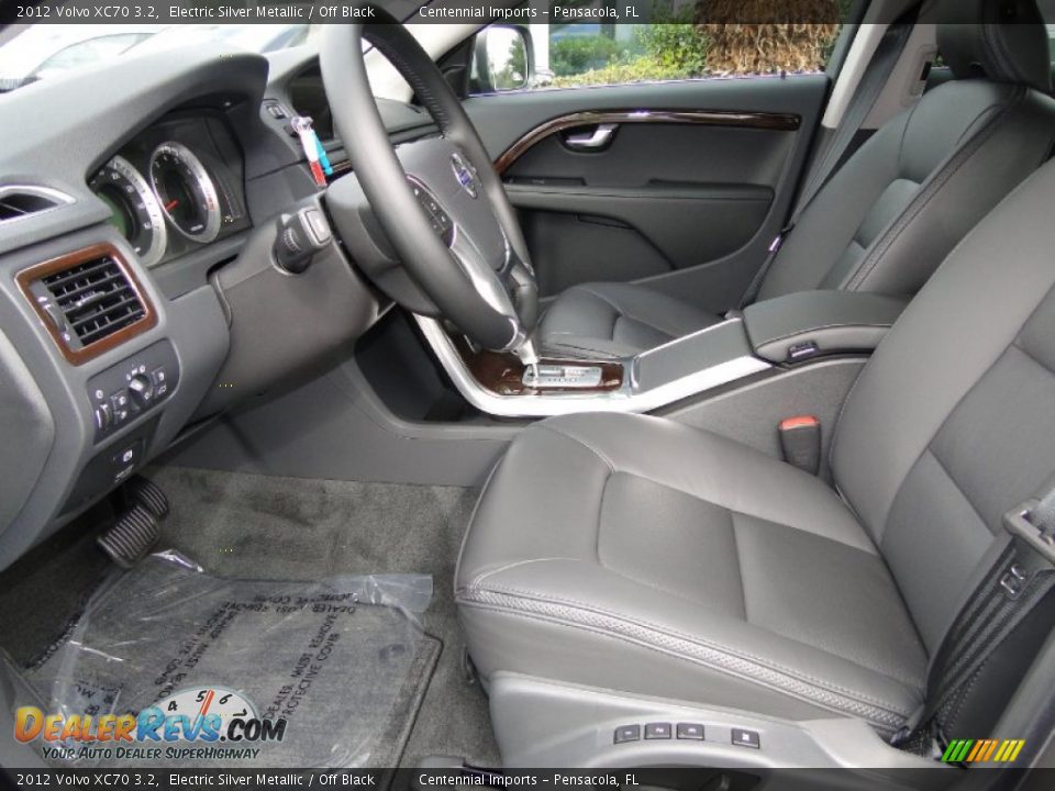 2012 Volvo XC70 3.2 Electric Silver Metallic / Off Black Photo #12