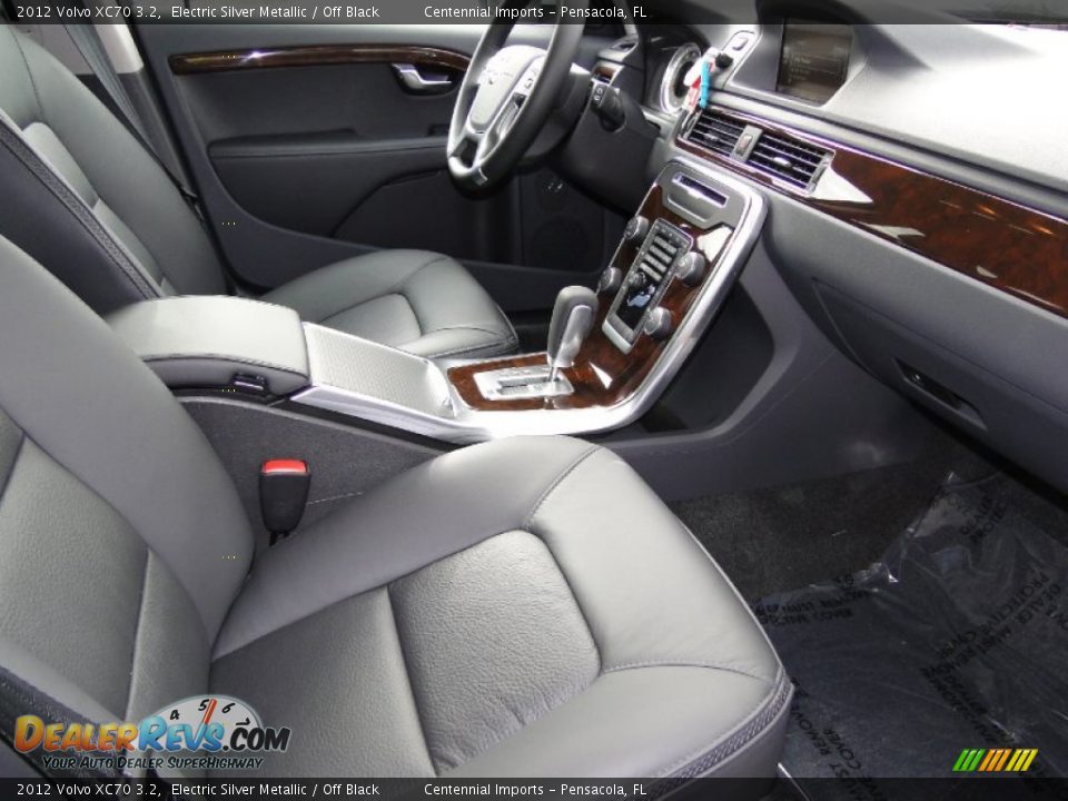 2012 Volvo XC70 3.2 Electric Silver Metallic / Off Black Photo #16